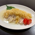 料理メニュー写真&nbsp;国産鶏蒸鶏の葱ソースかけ