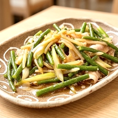 豚肉とニンニクの芽炒め