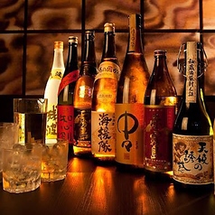 焼酎はグラスだけでなくボトルでのご注文も承ります♪