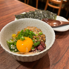 茨城ソウルフード納豆×馬肉桜ばくだん（韓国海苔付き））