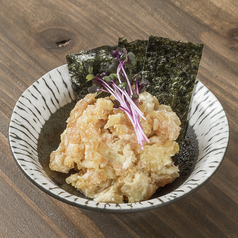 サーモンいぶりがっこのチーズなめろう