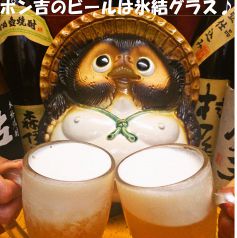 ポン吉のビールは冷えてます！！