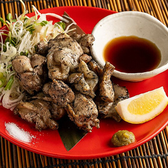 新潟県産越の鶏もも肉の藁焼き