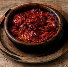 たこのピリ辛トマト煮込み