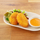 コーンクリームコロッケ野菜ソース/アボカド天ぷらトマトマヨソース