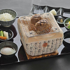 牛屋の網焼きハンバーグステーキ御膳