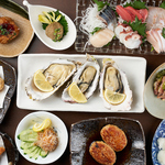 刺身、焼き物、揚物、一品料理や創作料理などバリエーション豊かなメニュー構成で幅広い年代に対応！