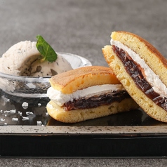 塩生どら焼きと黒豆アイス