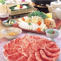 料理メニュー写真 すきやき（和牛特選霜降肉）