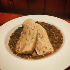 塩豚とレンズ豆の煮込み