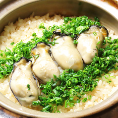 牡蠣の土鍋ご飯