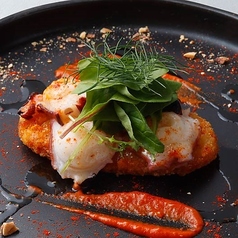 タコとジャガイモのガリシア風　～ロメスコソース～