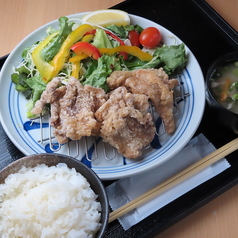 マテラ豚のからあげ定食（白）