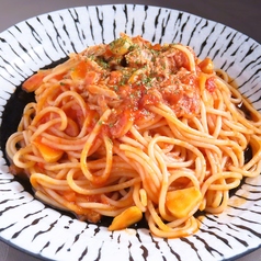 明太子とベーコンのクリームパスタ/【おすすめ】ツナとトマトとニンニクのパスタ/鉄板ソース焼きそば