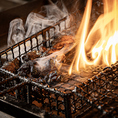 豪快に焼き上げる炭火焼!!
