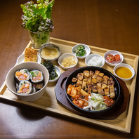 ボリュームのある定食セット