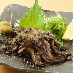 鶏せせりの藁焼き