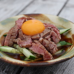 石垣牛の飲めるユッケ(JA石垣牛使用)2人前