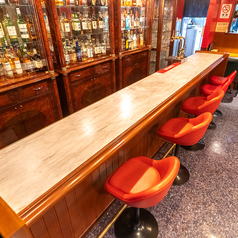 カウンター席です。