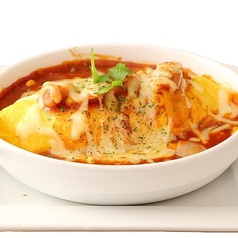 【名古屋スタイル】ソーセージコーンの名古屋あんかけオムグラタン 1,550円（税込 1,705円）