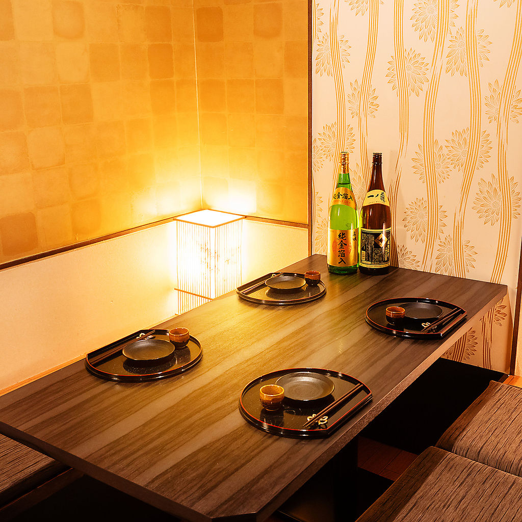 梅田駅5分【全席個室】　居酒屋◎九州料理の飲放付コース4000円台～♪