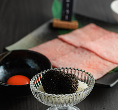 ふらの和牛・黒トリュフの焼きすき
