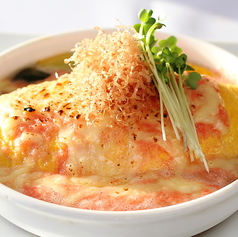 【ふわとろ新食感】山芋と明太子の和風オムライスグラタン 1,550円（税込 1,705円）