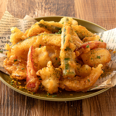 活〆ハモと夏野菜のフリット