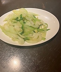 青味野菜の塩炒め