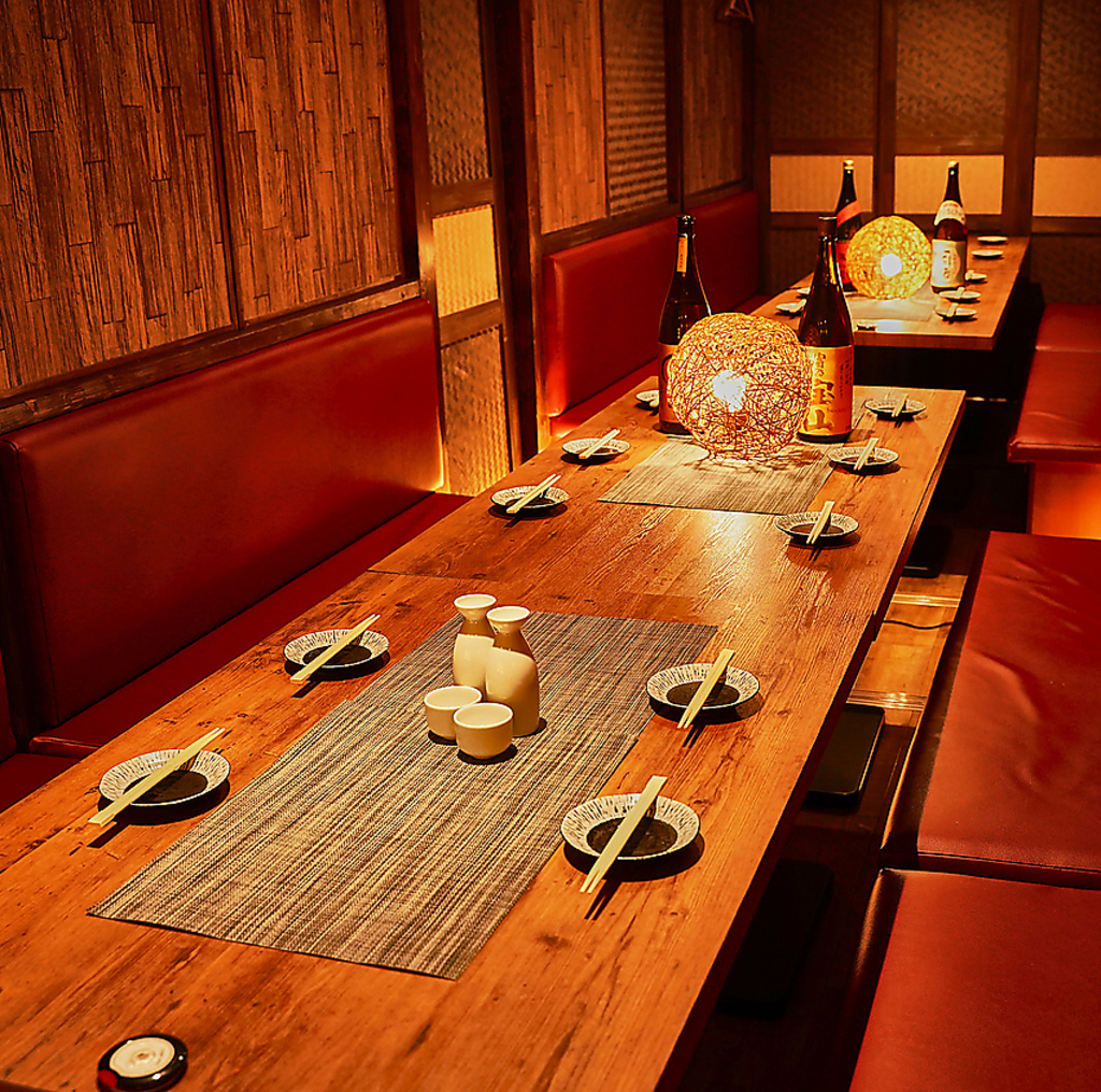 団体個室完備！お勤め先でのご宴会,飲み会,打ち上げ,二次会にもぜひご利用下さい◎