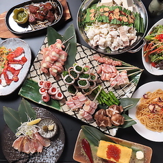 【焼鳥全17種食べ飲み放題コース！もつ鍋＋5品3500円～】日本酒と肉あがいん～again～の特集写真