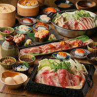 寿司×しゃぶしゃぶが食べ放題♪