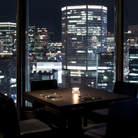 夜景と共にお愉しみください