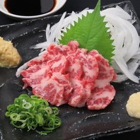 熊本の郷土料理「馬刺し」もご用意しております！