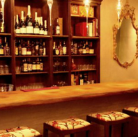 お洒落なカウンター席。