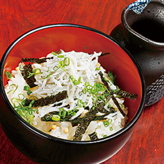釜揚げしらすの茶漬け