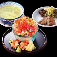 牛たん焼と海鮮バラちらし定食