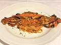 料理メニュー写真 渡り蟹トマトソース スパゲティ