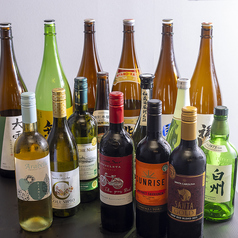 お料理に合う地酒や日本酒も豊富にご用意しております！