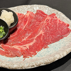どデカ道産牛ロース 一枚肉の焼きしゃぶ