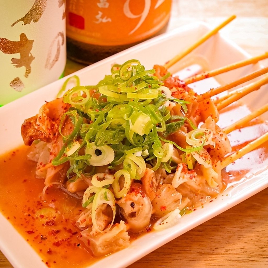 2本で360円。牛すじの土手焼。本場大阪仕込みの土手焼です！