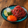 料理メニュー写真&nbsp;和牛炙りユッケ