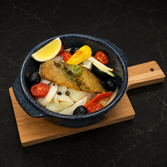 【MAIN DISH】カレイとジャガイモの香草オーブン焼き バジルソース