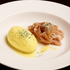 生ハムのマッシュポテト添え