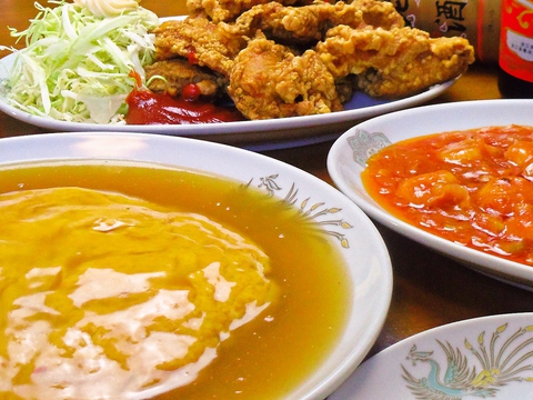 ボリュームたっぷりの中華料理がリーズナブルな価格で食べられるお店。