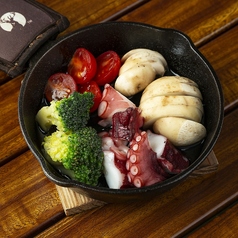 タコとマッシュルーム