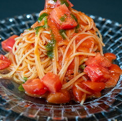 冷製フルーツトマトのカッペリーニパスタ