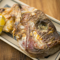 本日のカマ焼き／鯛のかぶと焼き