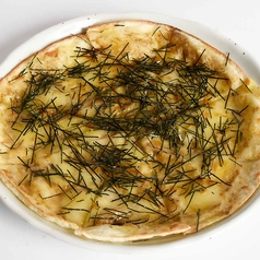 カニ味噌薄焼きピザ
