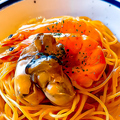 料理メニュー写真&nbsp;牡蠣と海老のオマールクリームパスタ100g